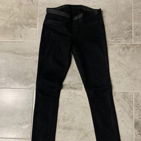 Helmut Lang- Black Waxed Legging Style Jeans - EUC - Picture 3 of 15